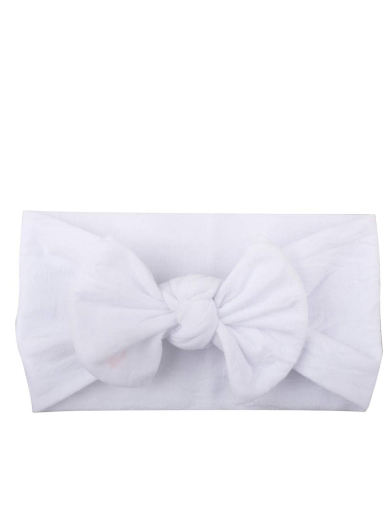 ECVV 18 Pieces Nylon Newborn Headbands Hair Bows Elastics Soft Bands Headwraps for Newborns Infants Toddlers - Image 4