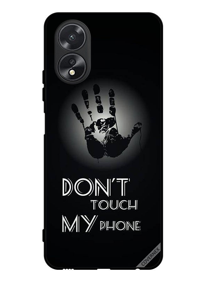 Covernex Protective Case Cover For Oppo A38 Don't Touch My Phone Hand - Image 1
