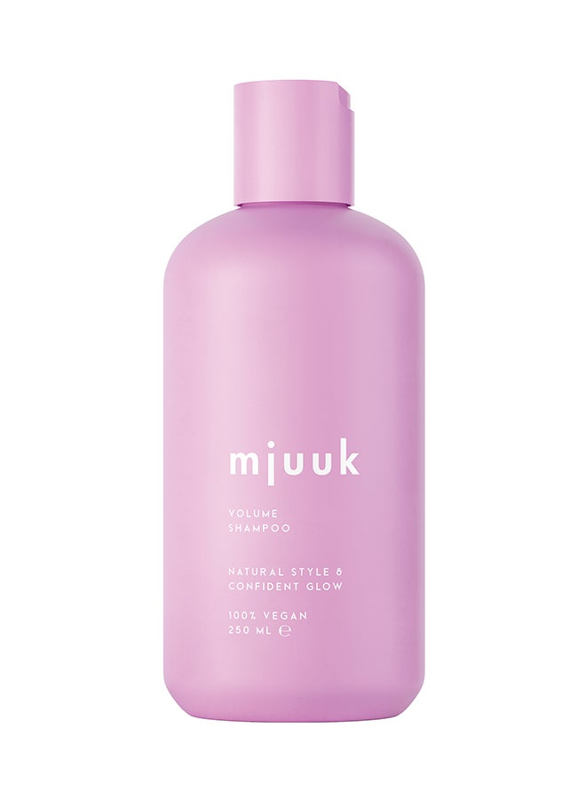 Mjuuk Volumising Shampoo | For Fine And Thin Hair Lightweight Formula | For Thick Airy Fuller Looking Hair | 100 Percent | Vegan 250ml - Image 1