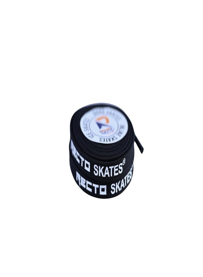Recto Skates Wax Laces Pair for Professional Inline Skates (Black) - Image 1