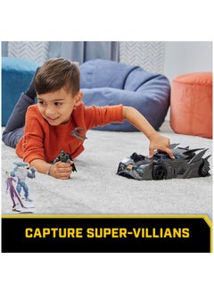 DC Comics Crusader Batmobile Playset With Exclusive 4Inch Batman Figure 3 Supervillain Paper Figures Kids Toys For Boys And Girls Ages 4+  - Image 5