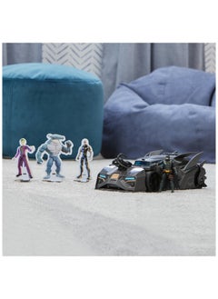 DC Comics Crusader Batmobile Playset With Exclusive 4Inch Batman Figure 3 Supervillain Paper Figures Kids Toys For Boys And Girls Ages 4+  - Image 4