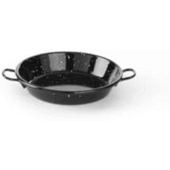 هندي Paellera Esmaltada Sartn Para Paella Cocinar Y Servir Apto Para Varias Fuentes De Calor باستثناء المطبخ De Induccin Apta Para El Lavavajillas Dimetro 120XH25 مم Chapa Acero Esmaltado