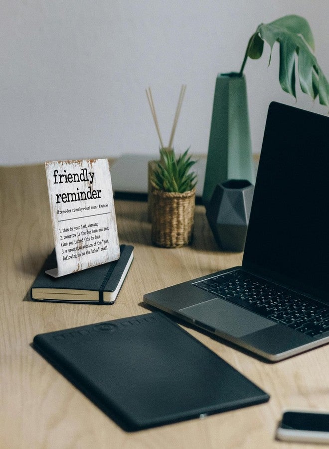 TRCENDE Funny Desk Signs for Work Office,Friendly Reminder Definition Office Desk Sign,Work Office gifts, Office Desk for Colleague Coworker Work bestie Friend, Office Humor Decor Sign Plaque XB288 - Image 2