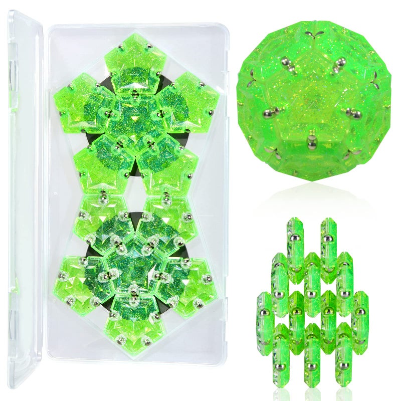 RoomyRoc Magnetic Fidget Sphere Stress Relief Toys for Adults Kids Anxiety Sensory Fidget Toys with Strong Neodymium Magnets Desk ADHD Focus Tool Gift for Men Women 267 TravelSafe Toy Ball - Image 2