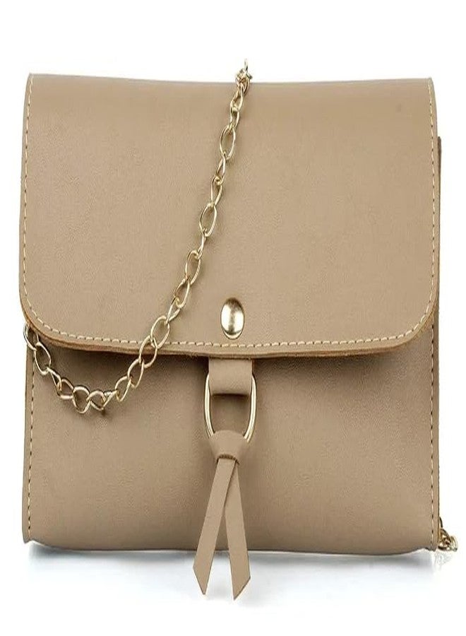 ARONPRO Handbags For Women Ladies Pu Leather Attractive Combo of 3 Shoulder Bag, Sling Bag, Coin Purse (Cream) - Image 5