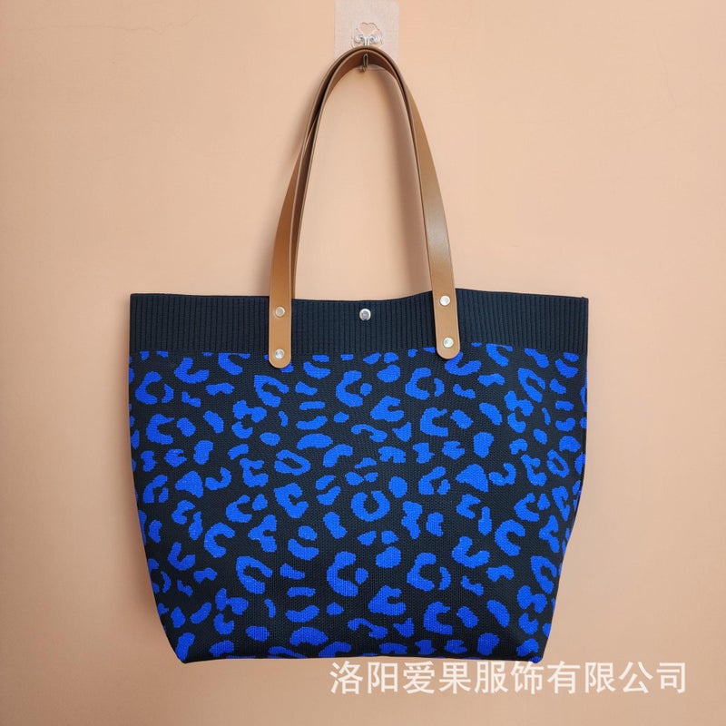 2025 Bucket Tote Bag, Large Capacity, Suitable For Work, Commuting, School, Daily Use, Knitted Bag, Urban Minimalist Style, Handbag - Image 1