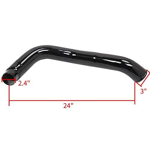 MOOSUN Turbo Intercooler kit Pipe Boot for Ford 6.0L CAC Intercooler Pipe Boot kit 03-07 Tube Powerstroke for Ford F250 F350 F450 F550 (Black) - Image 2