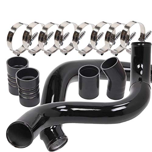 MOOSUN Turbo Intercooler kit Pipe Boot for Ford 6.0L CAC Intercooler Pipe Boot kit 03-07 Tube Powerstroke for Ford F250 F350 F450 F550 (Black) - Image 1