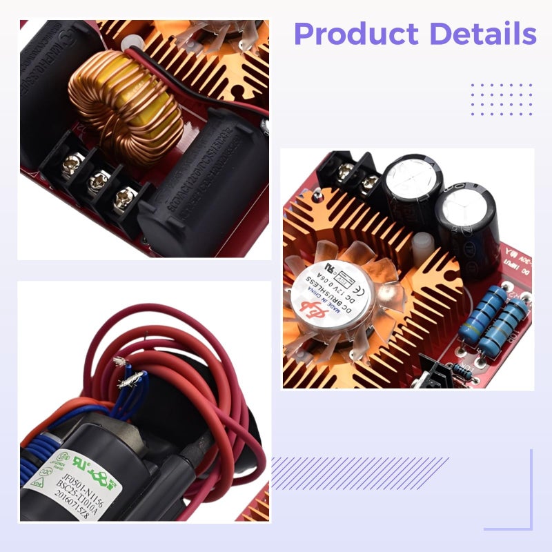 ZVS Induction Heating Module 12 30V High Voltage Generator With Ignition Coil Kit - Image 5