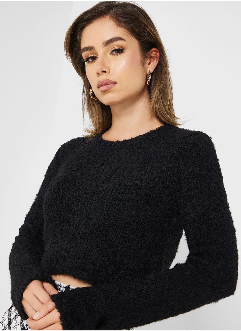 ONLY - Round Neck Knitted Sweater - Image 1