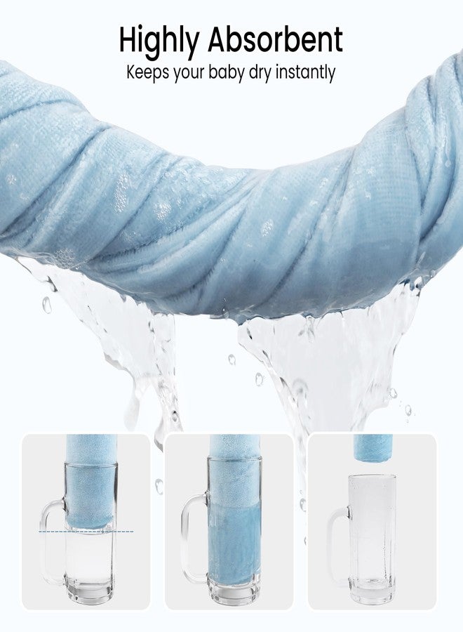 Viviland 2 Pack Hooded Baby Towels, Soft 100% Cotton Baby Bath Towels with Hood, Extra Thick and Absorbent, Essential for Newborns, Kids, Infants - Girls and Boys (Pink Elephant & Dog) - Image 4