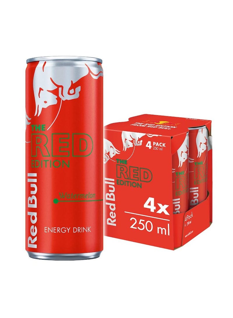 ريد بول مشروب الطاقة الإصدار الأحمر 4 x 250مل - Image 1