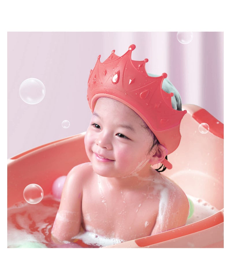 Tetrix Baby Bath Shower Cap | Adjustable Silicone Shampoo Visor Hat for Eye & Ear Protection | Waterproof Bathing Crown for Washing Hair | For Toddlers, Babies, Kids & Children - Image 5