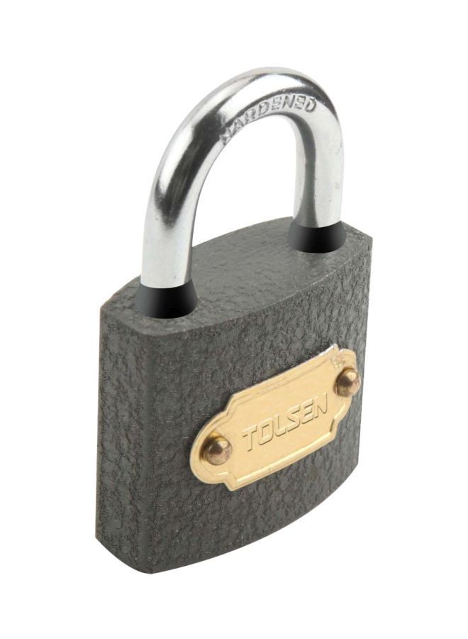 NIBEMINENT Iron Padlock Grey/Silver/Gold 50millimeter 