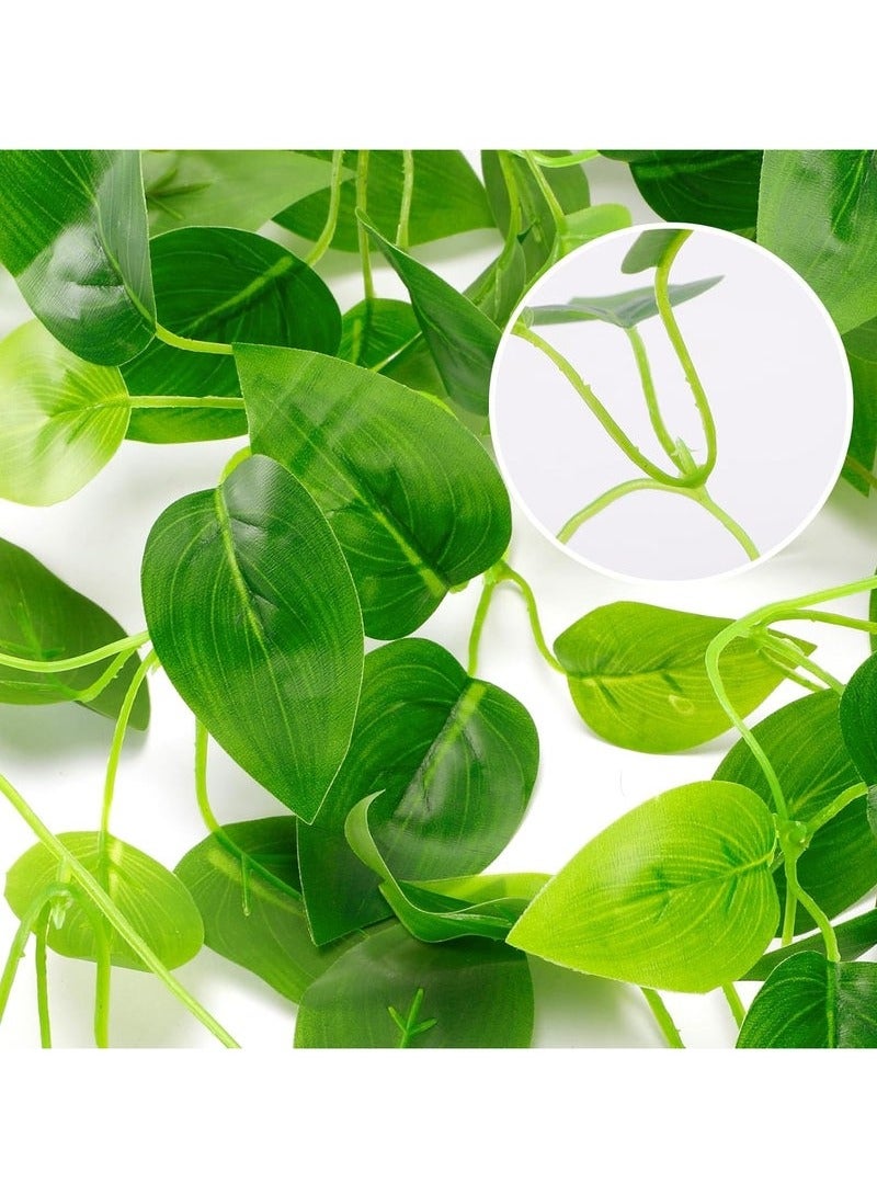 Bukela 2 Sets Artificial Plants, Hanging Artificial Plants, Artificial Trees, Small Artificial Trees, Decorative Trees, Plant, with 9 cm Pot - Image 2