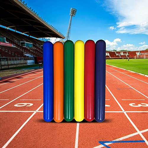 Ace Creations Safety Foam Relay Baton Set of 6 for Track and Field, Gym Class Running Race Games - Image 1