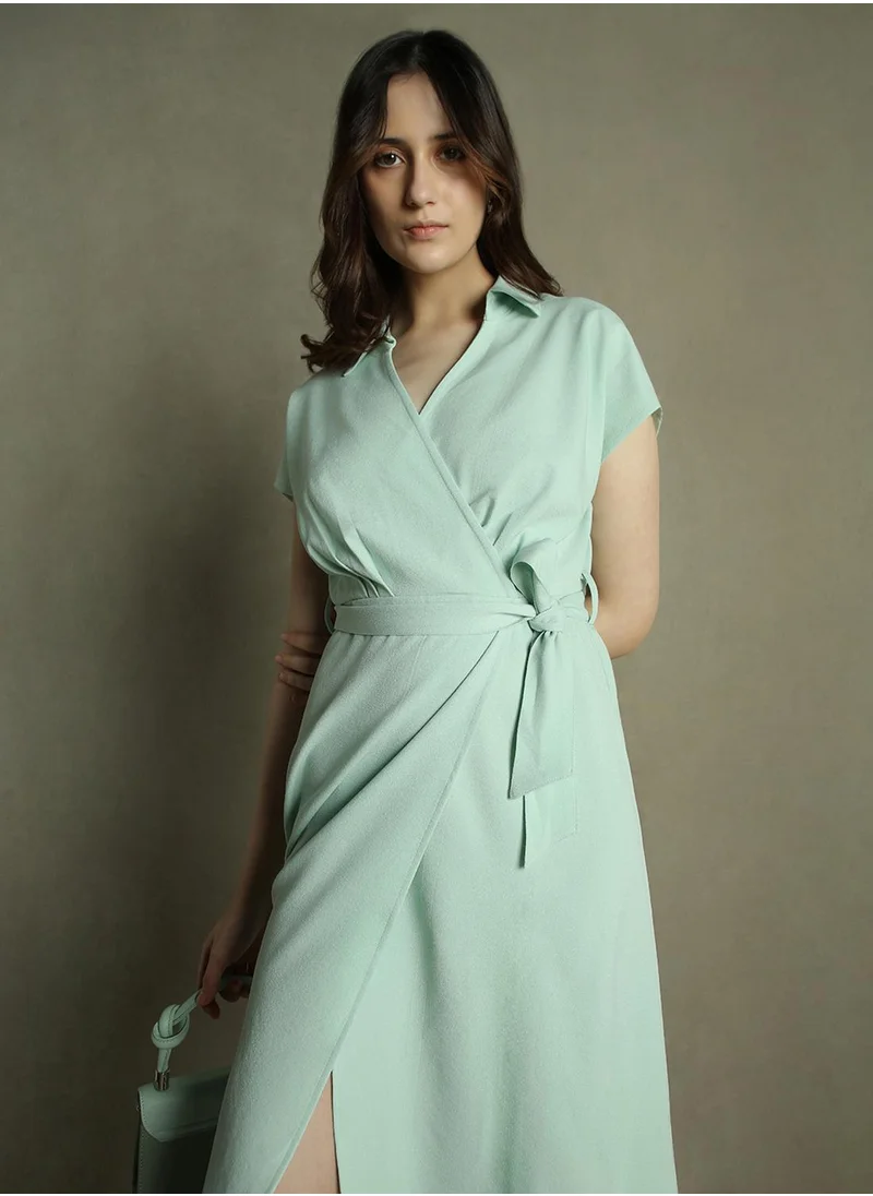 Dennis Lingo Sage Green Dresses For Women