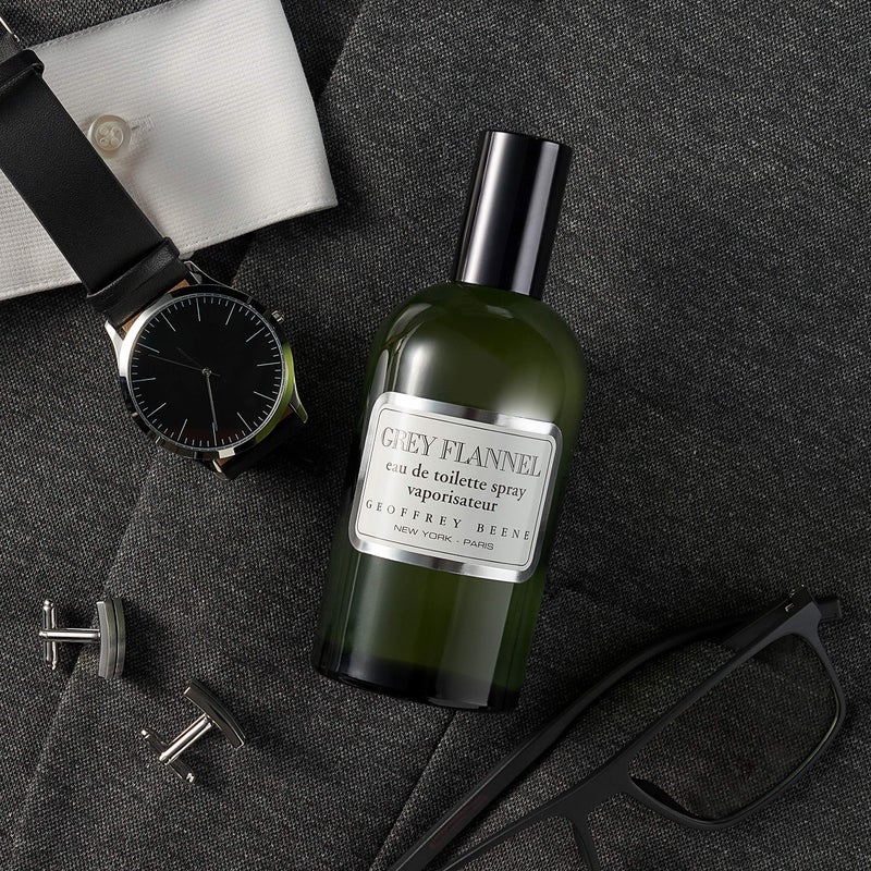 Geoffrey Beene Grey Flannel Men's Perfume, Eau De Toilette Daytime Luxurious Spray, Gift for Him, 4 oz - Image 4