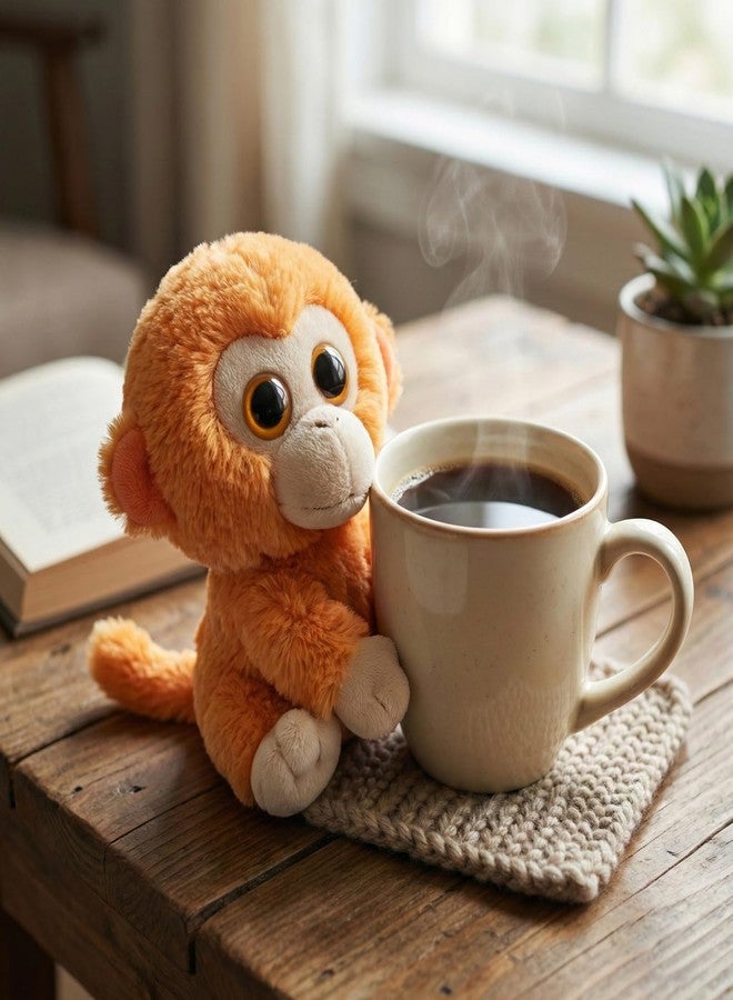 WEIGEDU Baby Small Monkey Toy Stuffed Animal, Cute Plush Gifts for Kids Birthday Bedtime Easter, 5.9" Yellow Golden - Image 5