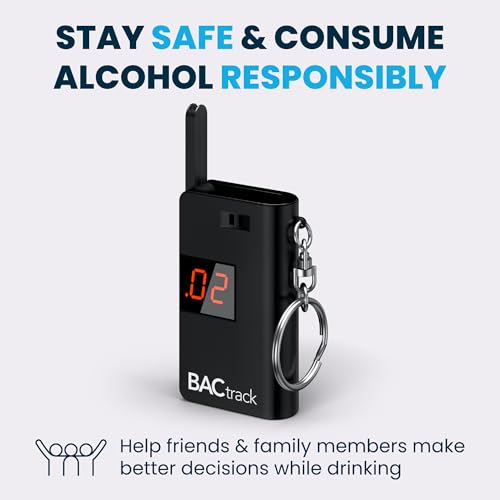 BACtrack Keychain Breathalyzer (Black) | Ultra-Portable Pocket Keyring Alcohol Tester for Personal Use - Image 4