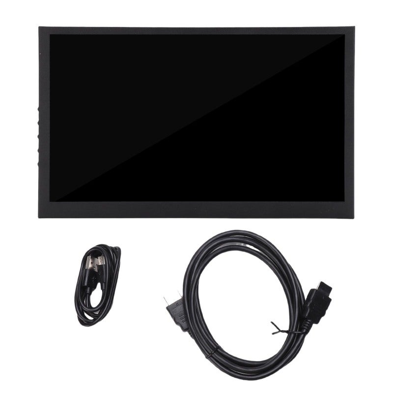 Portable Display 10.1 Inch Lightweight Aluminum Alloy Panel 1024x600 High Resolution - Dual Built-in Speakers Multi-Function System Monitoring Screen for PC Case Mod and Computer Status - Image 1