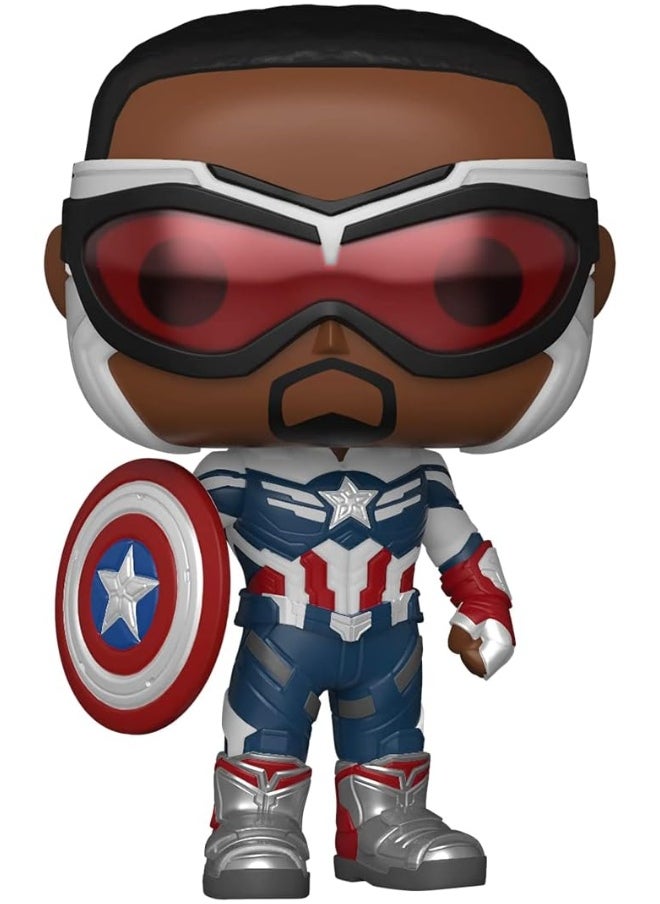 POP! Funko 51630 POP Marvel: The Falcon & The Winter Soldier - Captain America, Multicolor  - Image 1