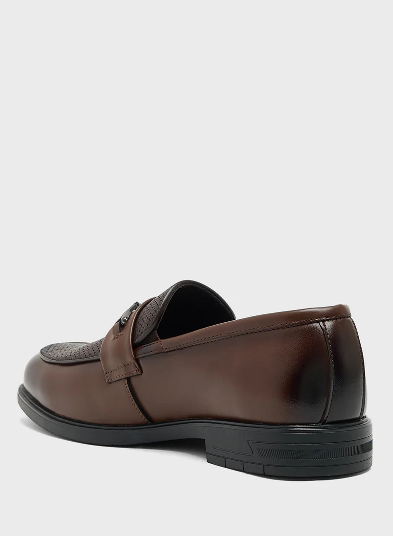 Robert Wood Buckle Detail Formal Slip Ons