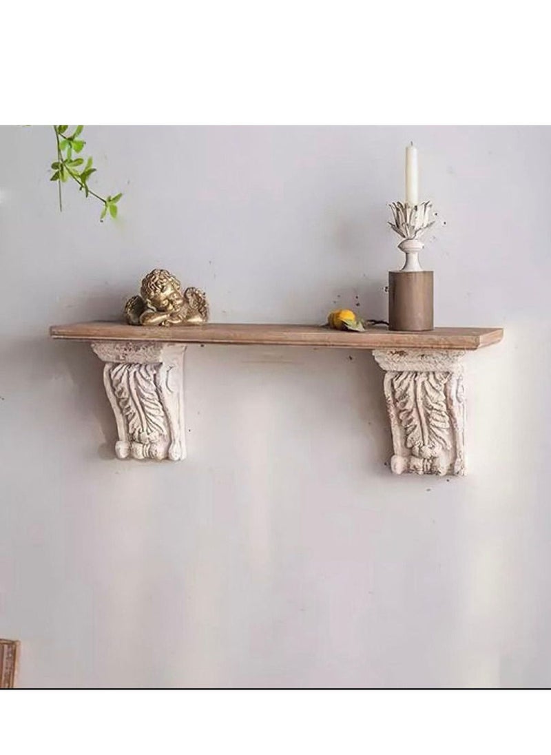 Wooden shelves designed in an elegant style and character that fits with your home décor.