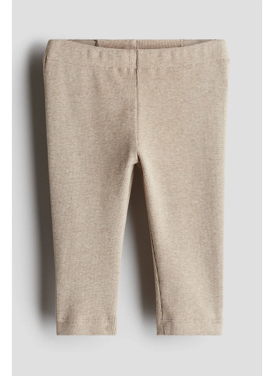 اتش اند ام Ribbed Cotton Leggings