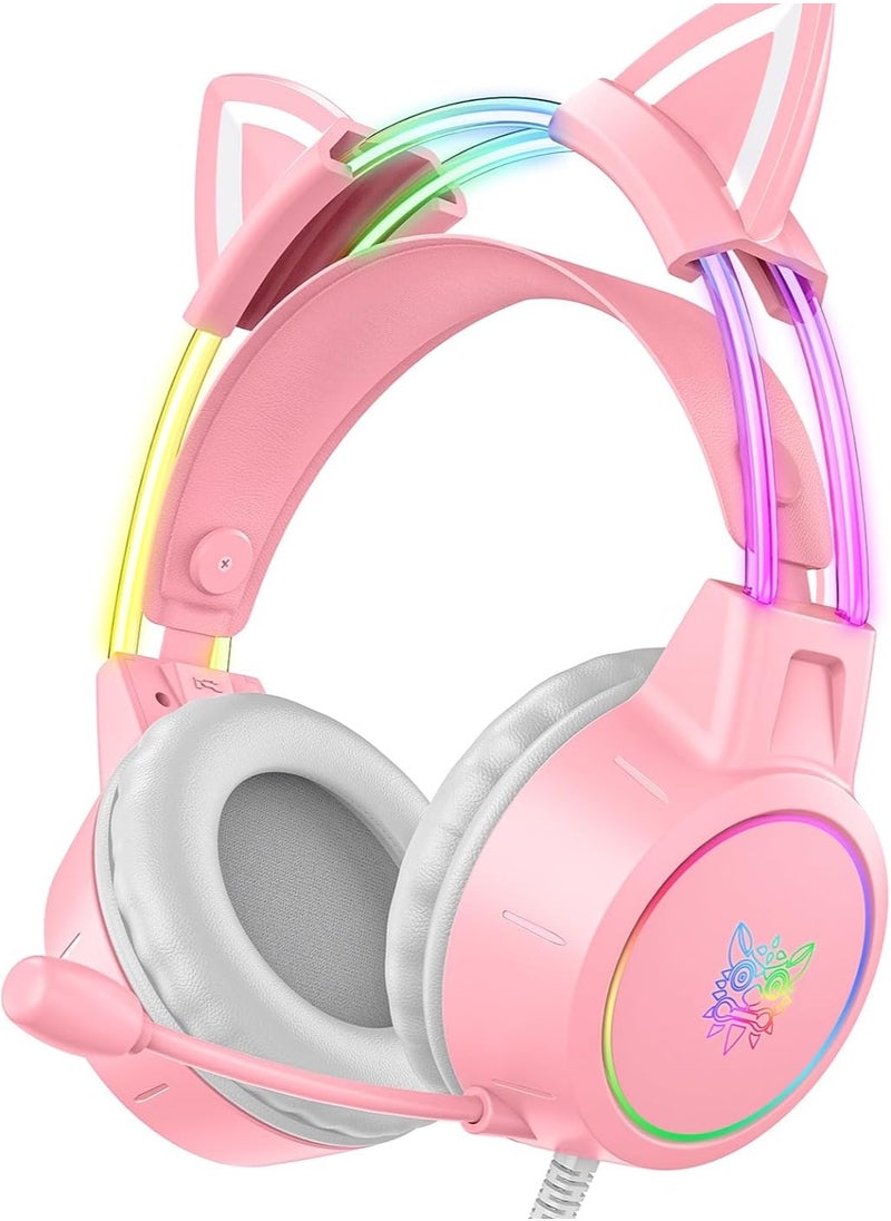 onikuma - X15 Pro RGB Wired Gaming Headphone,Over-Ear Gaming Headset with Mic for PS4/PS5/XOne/XSeries/NSwitch/PC - Image 1