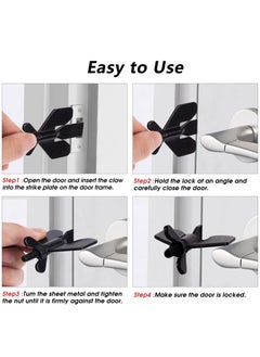 KASTWAVE Portable Door Lock, Home Security Door Locker Travel Lockdown Locks for Additional Safety and Privacy Security Devices for Traveling Hotel Home Apartment College  - Image 2