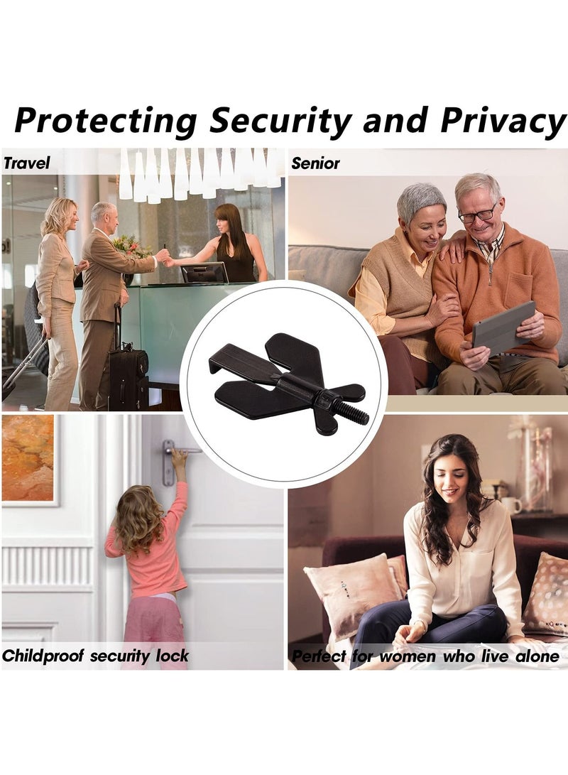 KASTWAVE Portable Door Lock, Home Security Door Locker Travel Lockdown Locks for Additional Safety and Privacy Security Devices for Traveling Hotel Home Apartment College - Image 1