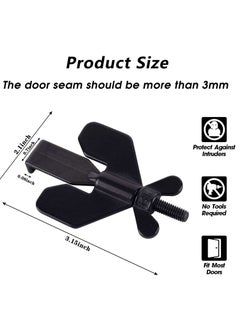 KASTWAVE Portable Door Lock, Home Security Door Locker Travel Lockdown Locks for Additional Safety and Privacy Security Devices for Traveling Hotel Home Apartment College  - Image 5