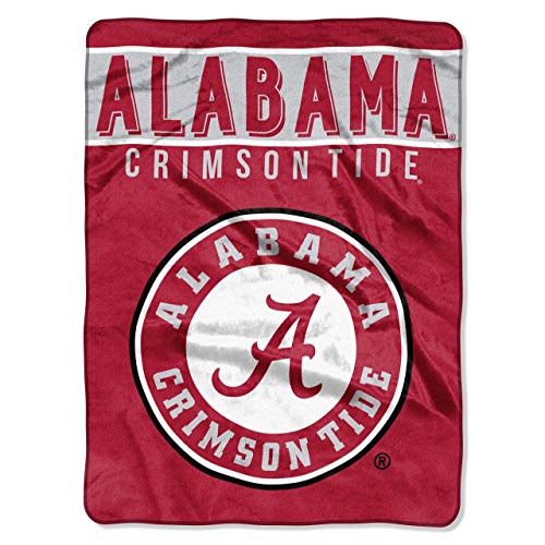 Northwest NCAA Alabama Crimson Tide Raschel Throw Blanket, 60" x 80", Basic - Image 2