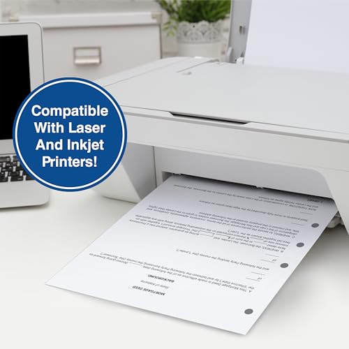 PrintWorks Professional 5 Hole Punch Left Paper - Pre-Punched for Folders & Binders - Made in the USA - 500 Sheets - 8.5" x 11" - 20 lb - 92 Bright White (04340) - Image 4