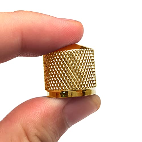 SAPHUE 4 Pcs Metal Volume Tone Dome Tone Guitar Speed Control Knobs with Allen Keys Screws Set for Fender Strat Telecaster Gibson Les Paul Electric Guitar or Bass（Gold） - Image 5