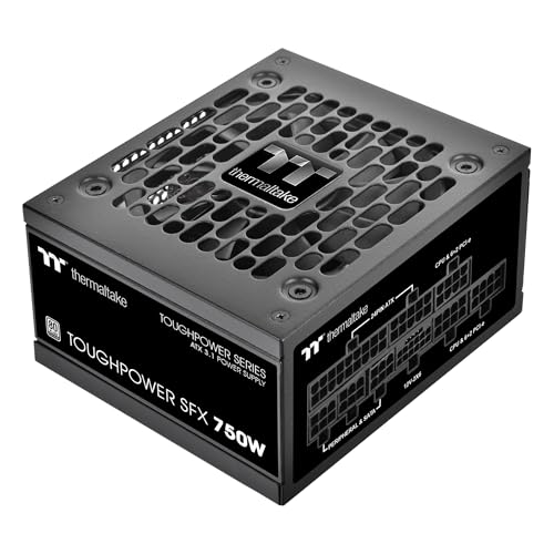 Thermaltake Toughpower SFX 750W 80Plus Platinum ATX 3.1 Standard Power Supply; 300W 12V-2x6 Connector Included; Full Modular; 90mm FDB Fan; PS-STP-0750FNFAPU-1; 7 Year Warranty - Image 1