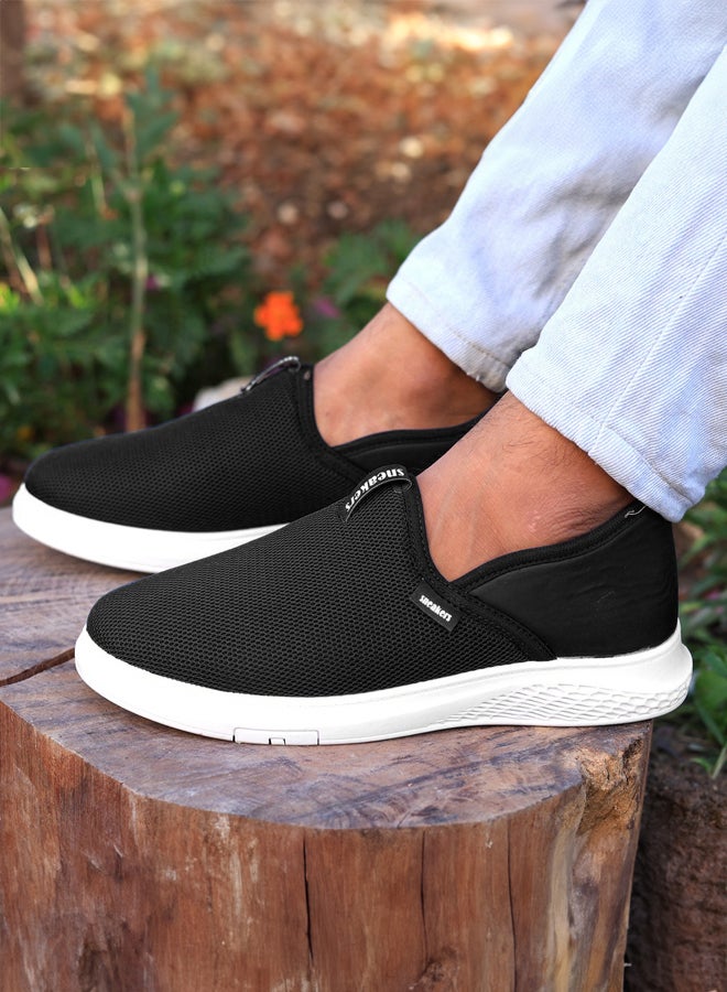 now Men’s Casual Slip-On Sneakers – Breathable Mesh Lightweight Shoes with Comfortable Non-Slip Sole for Daily Walking AX03 - Image 3