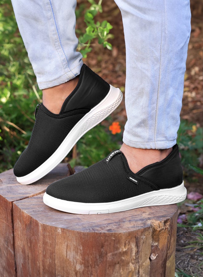 now Men’s Casual Slip-On Sneakers – Breathable Mesh Lightweight Shoes with Comfortable Non-Slip Sole for Daily Walking AX03 - Image 1