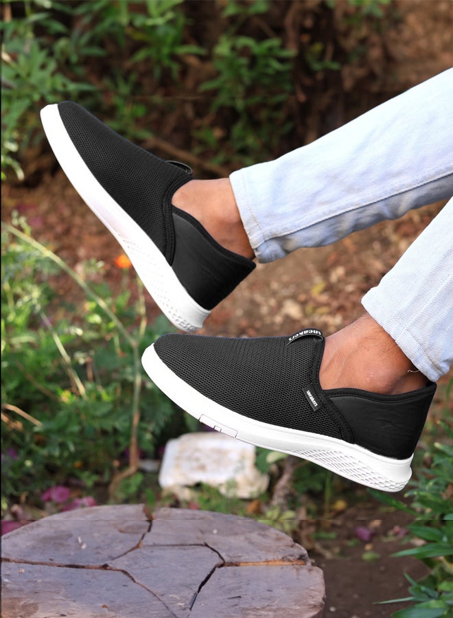 now Men’s Casual Slip-On Sneakers – Breathable Mesh Lightweight Shoes with Comfortable Non-Slip Sole for Daily Walking AX03 - Image 2