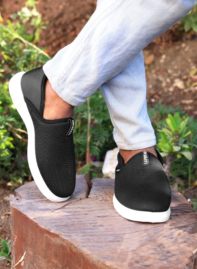 now Men’s Casual Slip-On Sneakers – Breathable Mesh Lightweight Shoes with Comfortable Non-Slip Sole for Daily Walking AX03 - Image 4