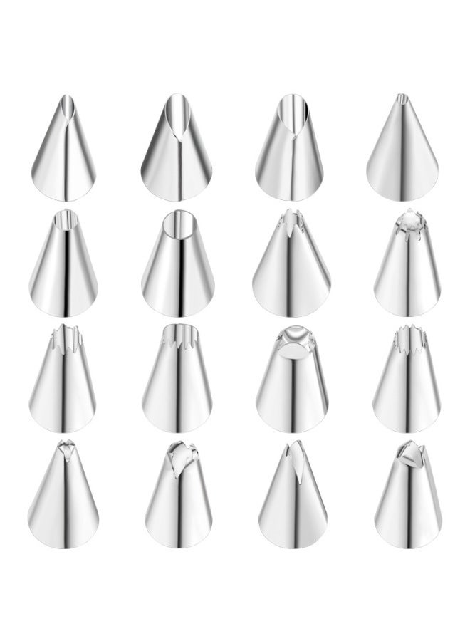 48 Diy Cream Glue Pastry Nozzle Stainless Steel Pastry Tool Decoration Pastry Nozzle Free Combination-Specifications:7-piece Skirt Decorating Tips Set - Image 5