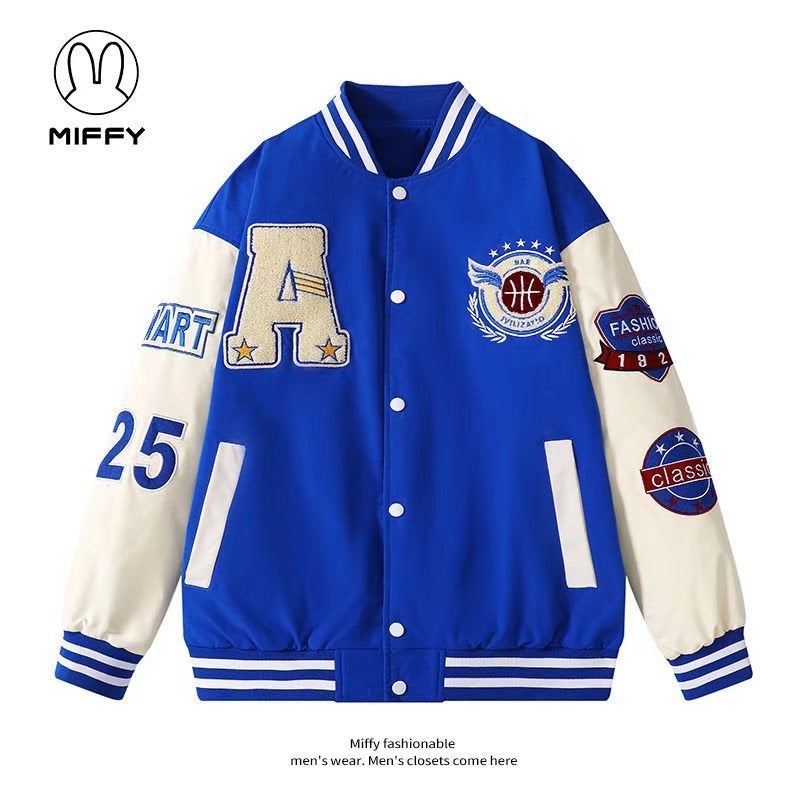 Baseball Jacket Men'S Plus Size Plus Size Loose Fashion Brand Ins Casual Street Hip Hop All-Match Jacket - Image 5