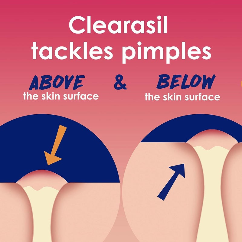 Clearasil Rapid Rescue Deep Treatment Pads - Maximum Strength Salicylic Acid Acne Medication, 90 Count - Image 3