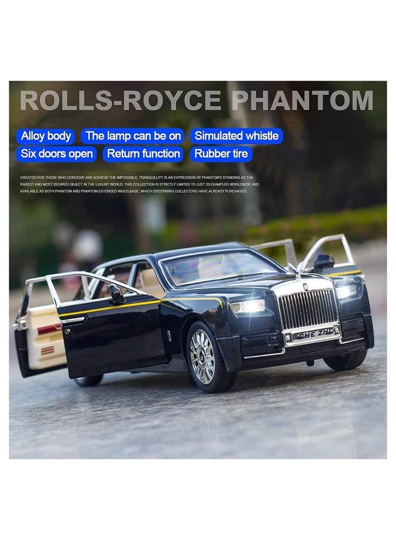 Swift Rolls-Royce Phantom Model Car, Zinc Alloy Pull Back Toy car with Sound and Light - Image 5