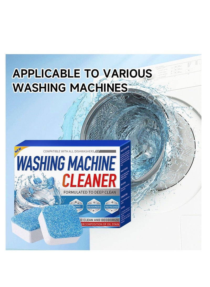 Washing Machine Cleaner Tablets Descaler Solid Deep Cleaning Deodorizer For All Washer Machines  - Image 2