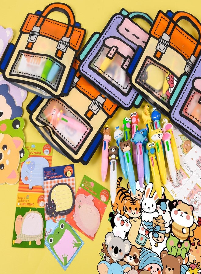 Ulema 170 Pcs Cute Return Gifts, Cute Cartoon Animal Stationery Set for Birthday Gifts - Image 4