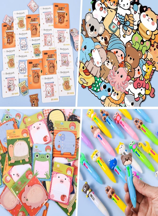 Ulema 170 Pcs Cute Return Gifts, Cute Cartoon Animal Stationery Set for Birthday Gifts - Image 3