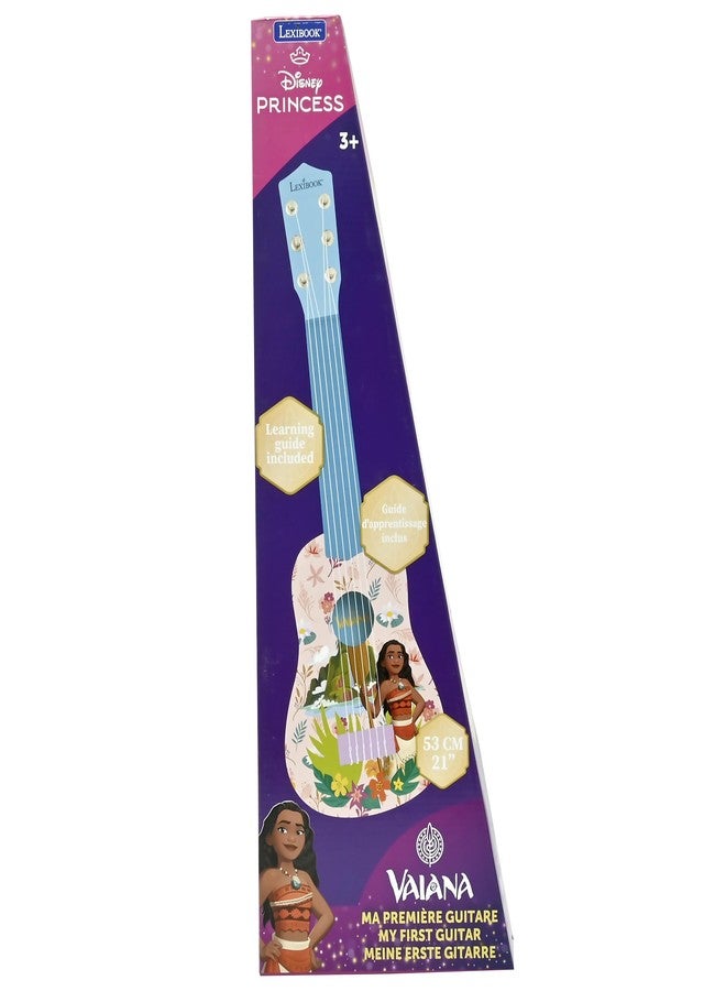 Lexibook ليكس بوك، ديزني موانا، أول جيتار لي للأطفال، 6 أوتار نايلون، 53 سم / 21''، دليل مرفق، وردي/أزرق، K200VN - Image 4